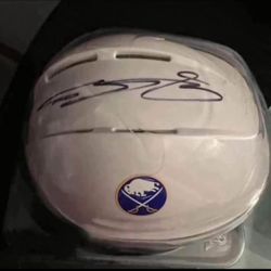 Buffalo Sabres Bowen Byram Signed Mini Helmet