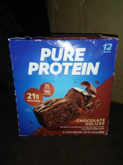 Pure Protein Bars * 12 Bars! Chocolate Deluxe!.