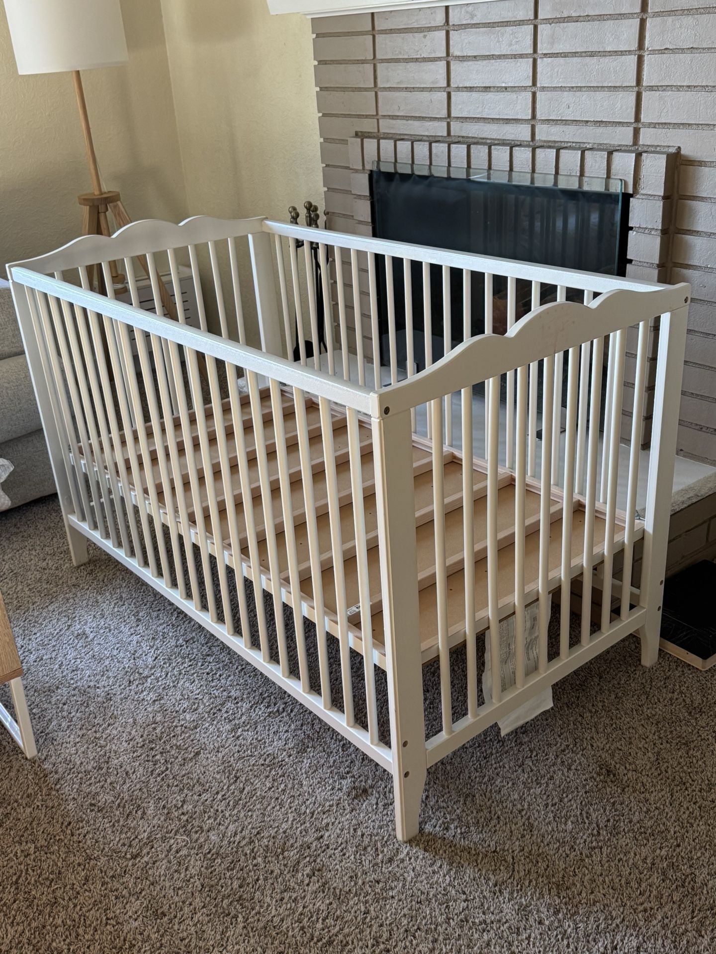White IKEA Baby Crib
