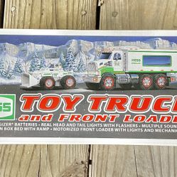 Hess Toy Truck and Front Loader  2008 - New In Box