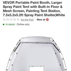 Vevor Portable Paint Booth  