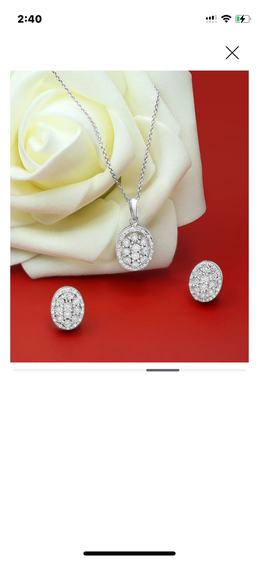 Diamond Octagon Halo Cluster / Diamond Oval Halo Cluster Earrings