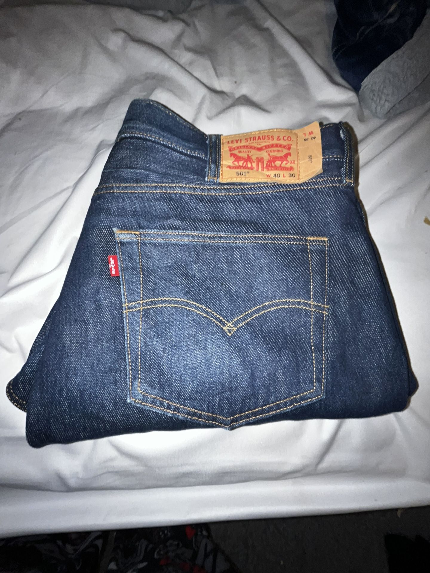 Gray 501s $60 / Blue 501s $60