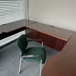 2 Desks & Cabinet