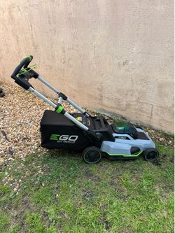 Price firm. Ego self propelled lawn mower.  Battery and charger NOT  included  I have a battery you can use to test that is working perfectly