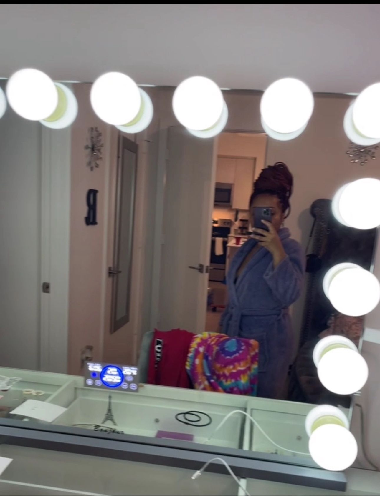Vanity Mirror With Bluetooth Speaker