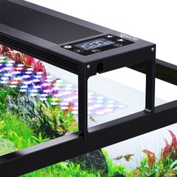 Aquarium Light for Fish Tank Plant Growth with Timer, 36" Fish Tank Light for Plants, Auto On Off with Timer, 9 Colors, Adjustable Brightness, Dayligh