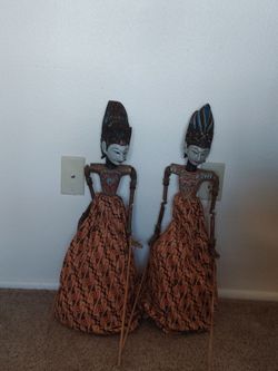 Vintage hand puppets