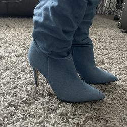 Denim Boots -NEW