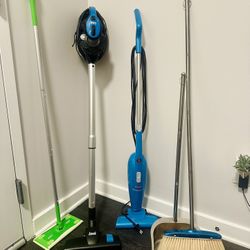 Vacuums, Swiffer & Broom ($20 Each)