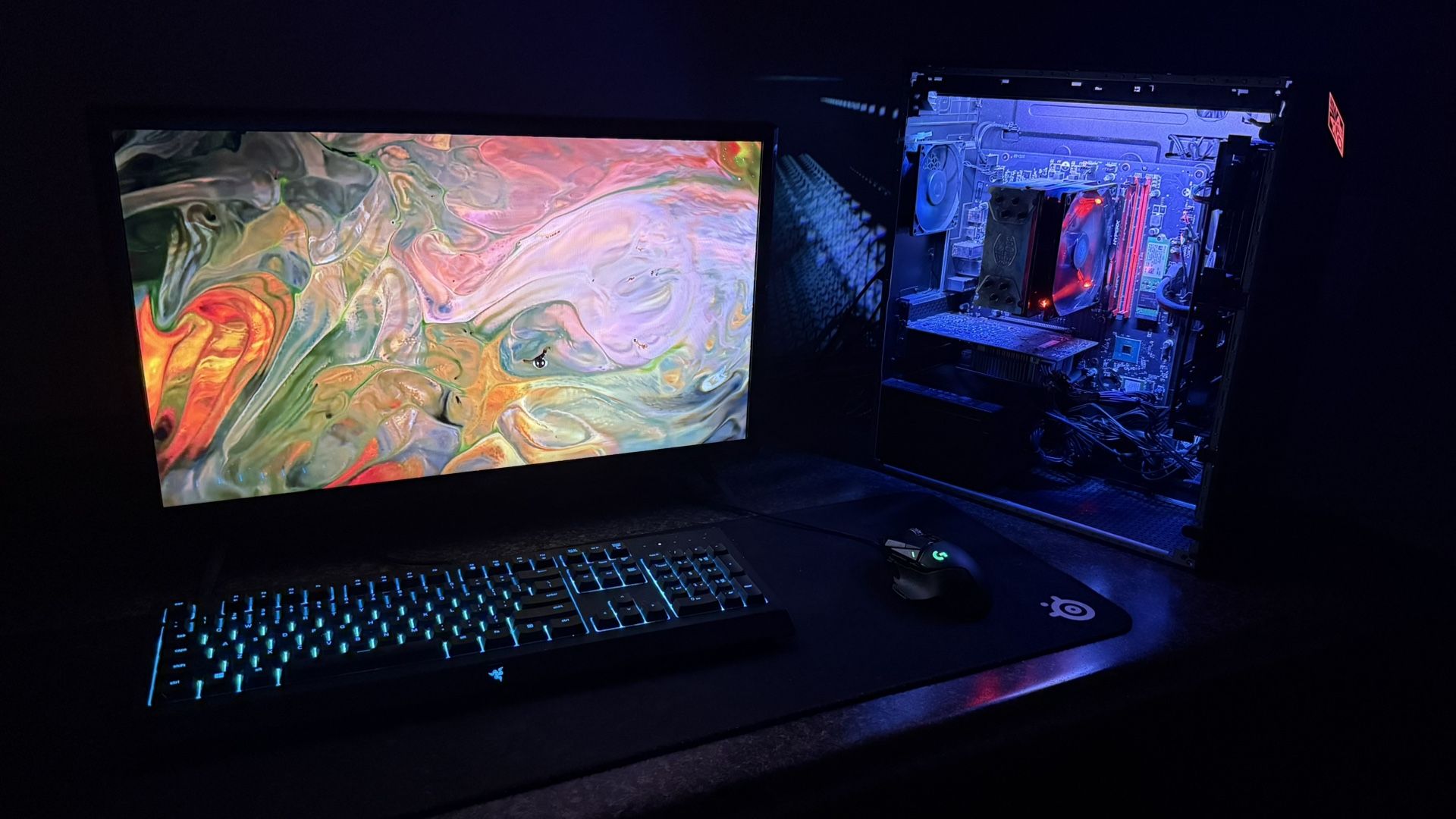 HP OMEN Obelisk 875 Gaming Desktop + Peripherals – $575 (OBO)