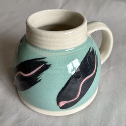 Vintage 16-oz Feltman Langer Postmodern No Spill Mug