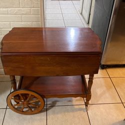 Antique Oak Tea Table