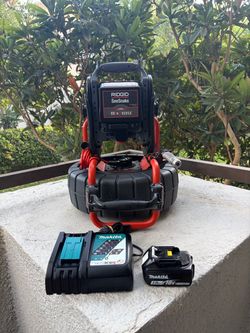 RIDGID Compact C40 131 ft self-leveling pipe and drain inspection camera w/ Versa monitor