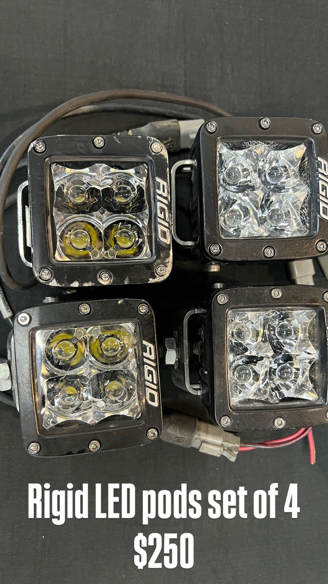 Rigid LED light Pods Set Of 4