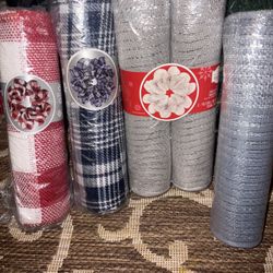 5 New Rolls Of 10.5 Inch Deco Mesh