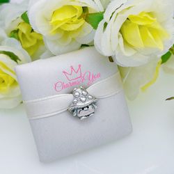 Adorable Charm 925 silver for Pandora moments bracelet.