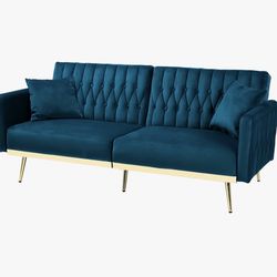 Beautiful Velvet Sleeper Sofa
