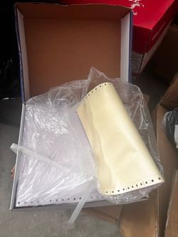 3-Part Continuous Computer Paper / Carbonless Tractor Feed Invoice Paper (Multiple Boxes)