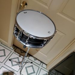 Pearl Snare Drum Remo Drum Head With Stand