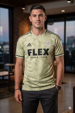 adidas Los Angeles FC MLS Gold Black AEROREADY Official Jersey Soccer