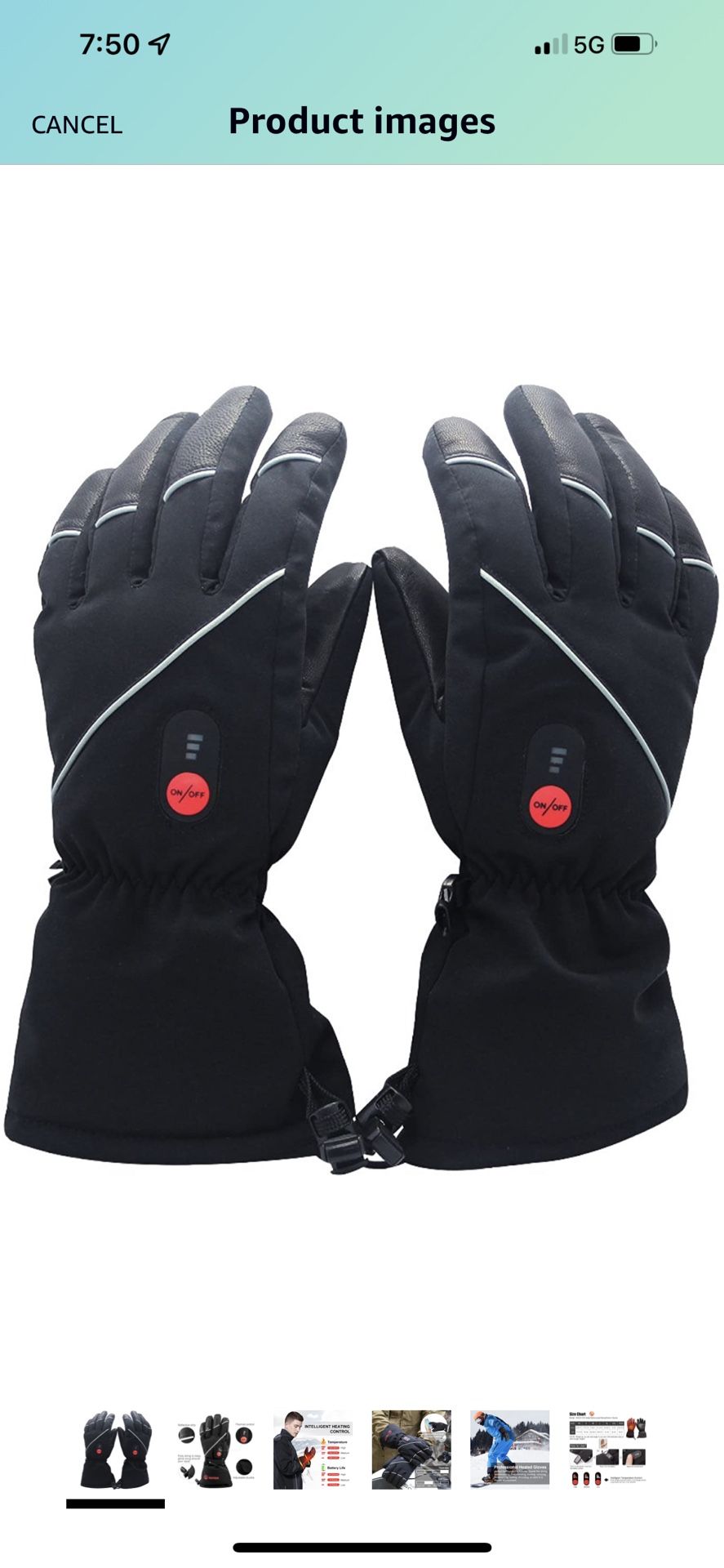 Savior Heated Gloves for Men Women, Rechargeable Electric Heated - Main Image