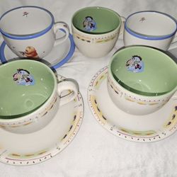 Disney Winnie The Pooh Eeyore Cups And Plates Wide Soup Large Cup Mug Tea Coffee 