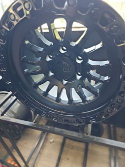 17x9 Lock Offroad Rims 6 lug 6x139 6x5.5 on new tires 285 70 17