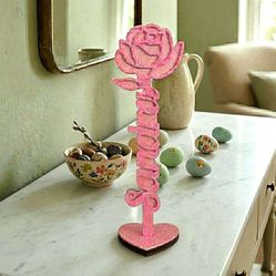 Custom Wooden Flower_ Easter Gift