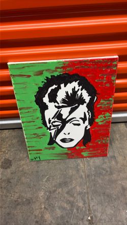 David Bowie oil painting by dusty