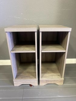 Set of 2 Extended Side Table for WAMPAT 23.6"H TV Stands,