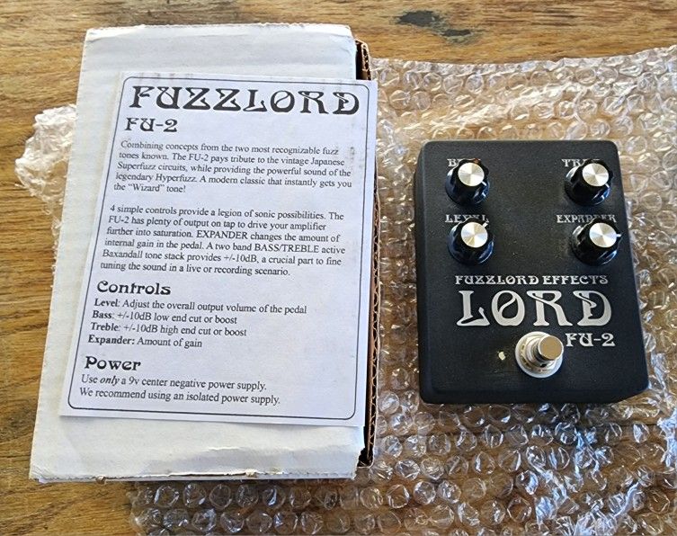 Fuzzlord Effects FU 2 Fuzz Distortion Guitar Pedal
