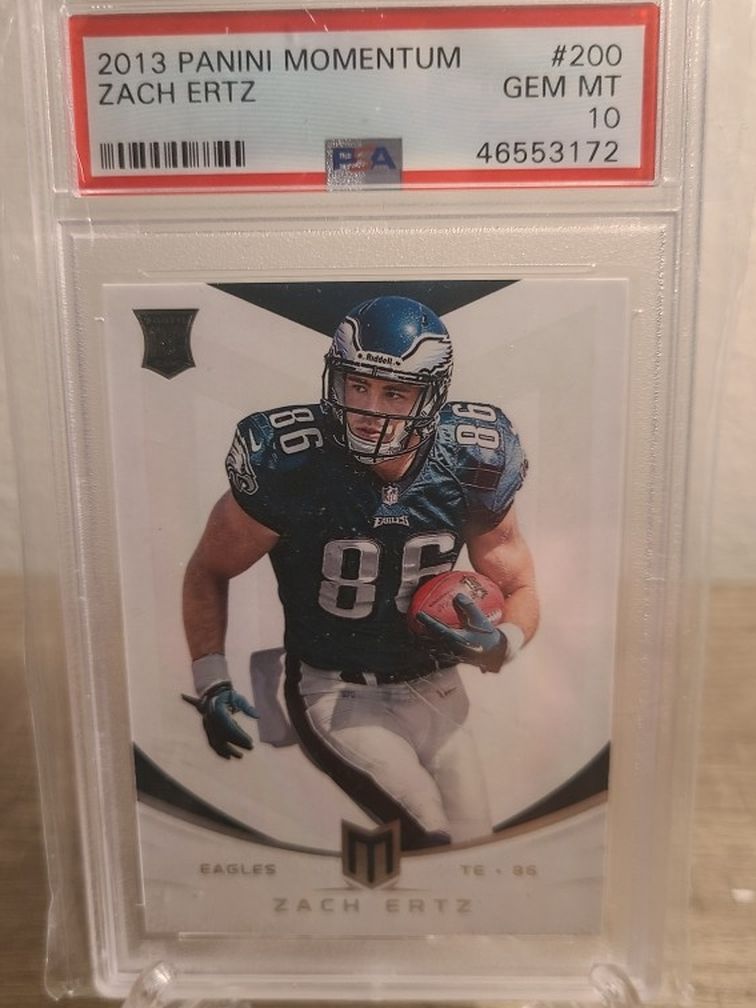 2013 Panini Momentum Zach Ertz RC PSA 10 Football Card