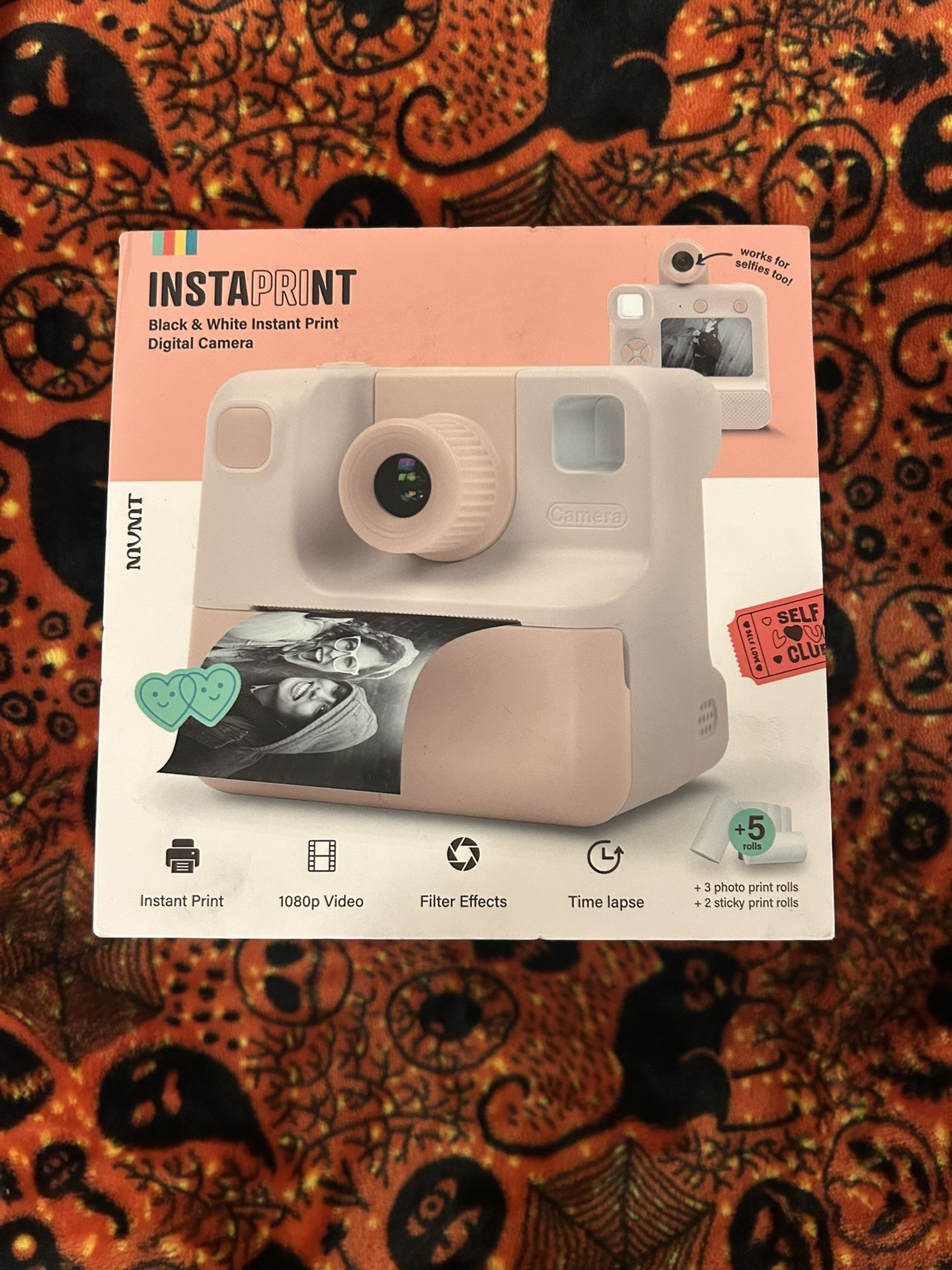 InstaPrint Black & White Instant Print Digital Camera New 