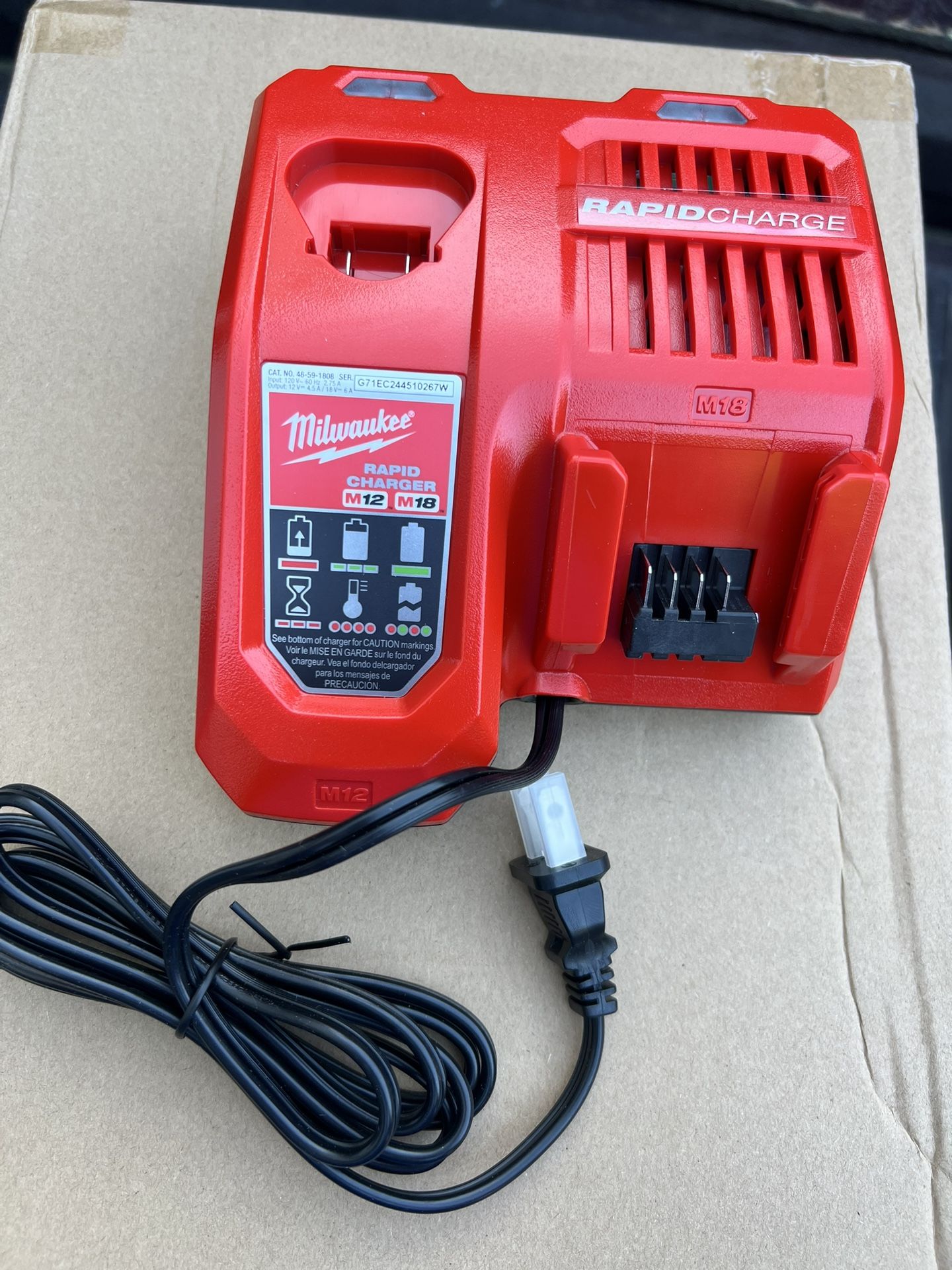 Milwaukee rapid charger