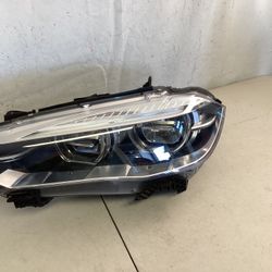 2016-2019 BMW X5 X6 G05 G06 F15  LED WITH ADAPTIVE HEADLIGHT LEFT SIDE DRIVER USED OEM 