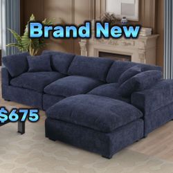 New Blue Modular Sectional Couch 🛋️ 