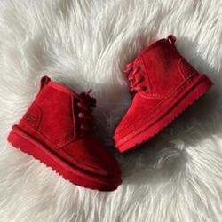 Red UGGS Size 6 Children’s shoes
