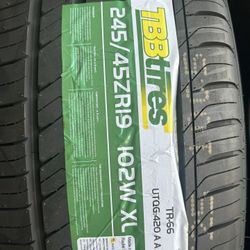 New 245/45R19 TBB Tires $140