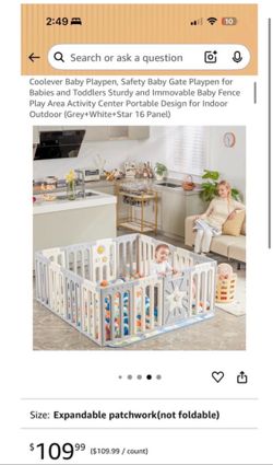 Baby Playpen – 16 Panels or 32-Panels