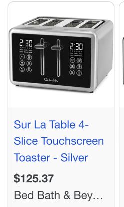 4 Slice Touchscreen Toaster 