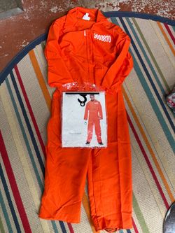 Halloween Costume Prisoner Jumpsuit
