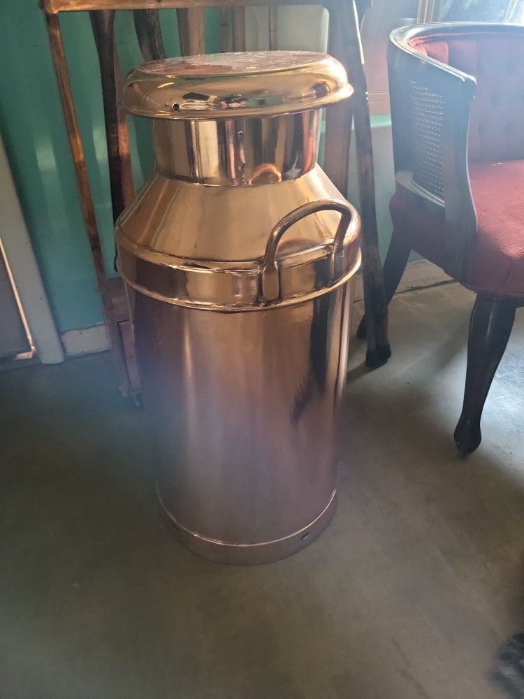 Antique Copper Milk Container