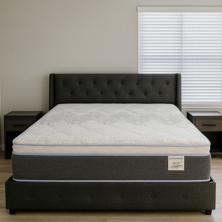 New Premium 14” Pillow Top Mattress – King Size (Twin, Full & Queen Also Available) – Superior Comfort & Quality – Same Day Delivery 🚚