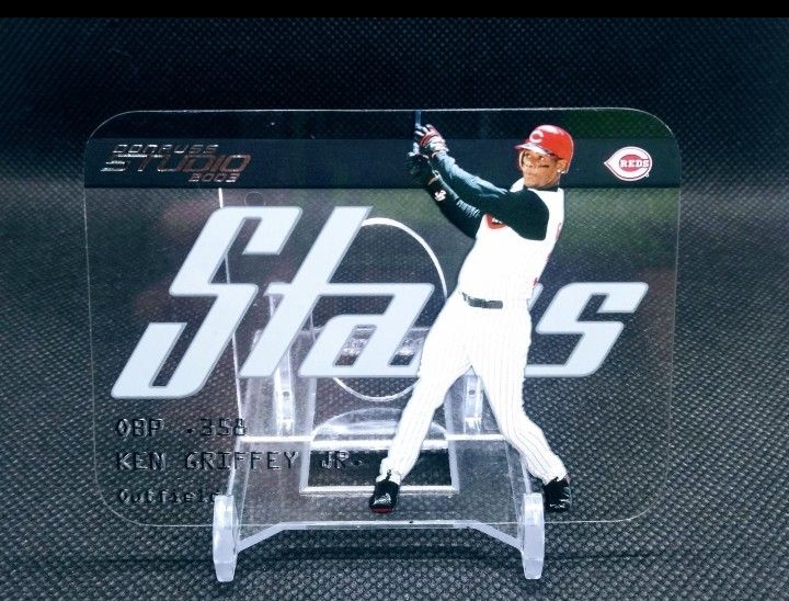 Ken Griffey Jr. 2003 Donruss Studio Stars SS-32 Rare Acetate Insert MLB Cincinnati Reds Baseball