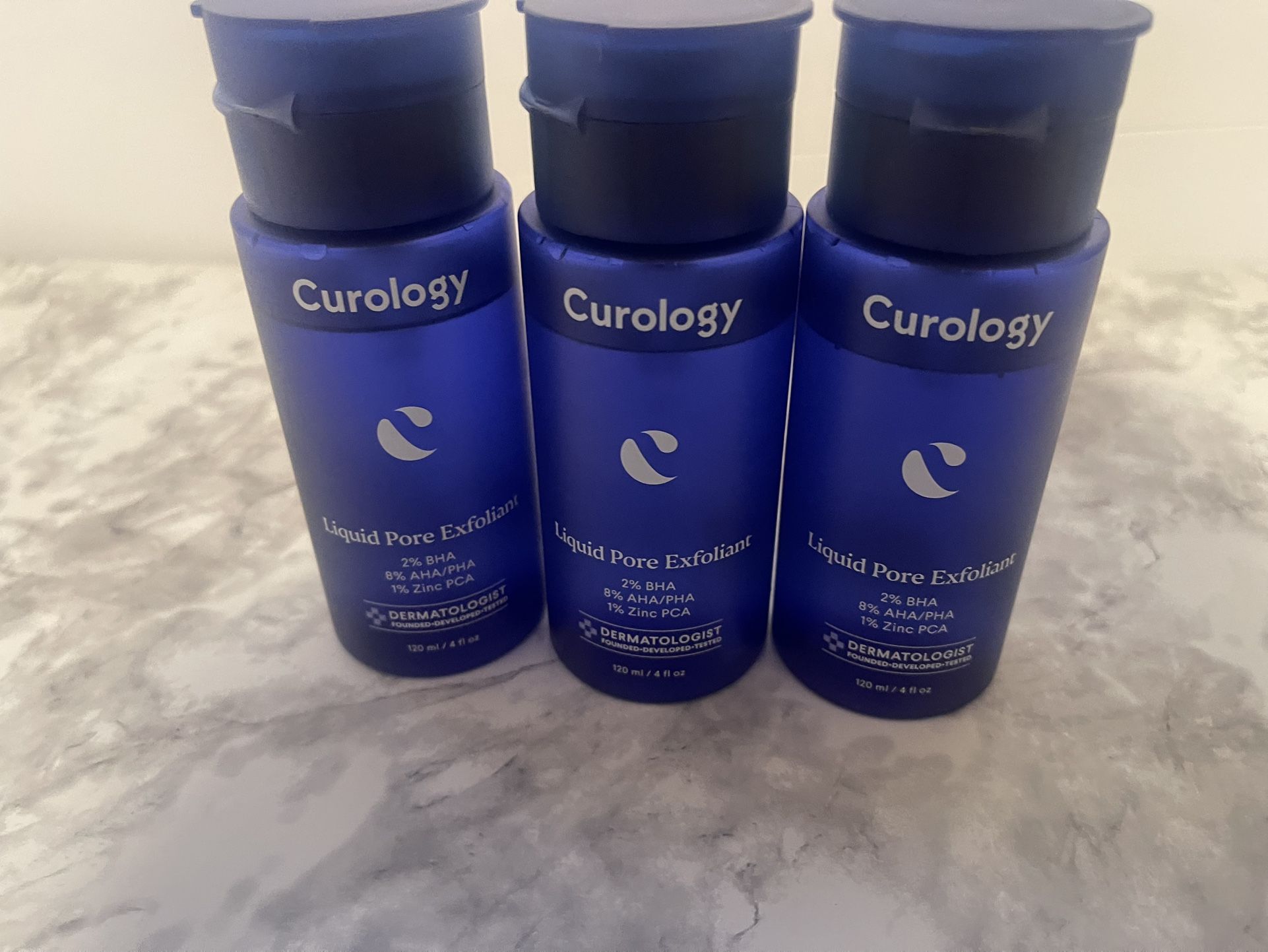 Curology Liquid Pore Exfoliant 3-Pack | 4oz Each | New & Sealed