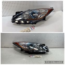 2010 2013 MAZDA 3 HEADLIGHT LAMP PAIR OEM
