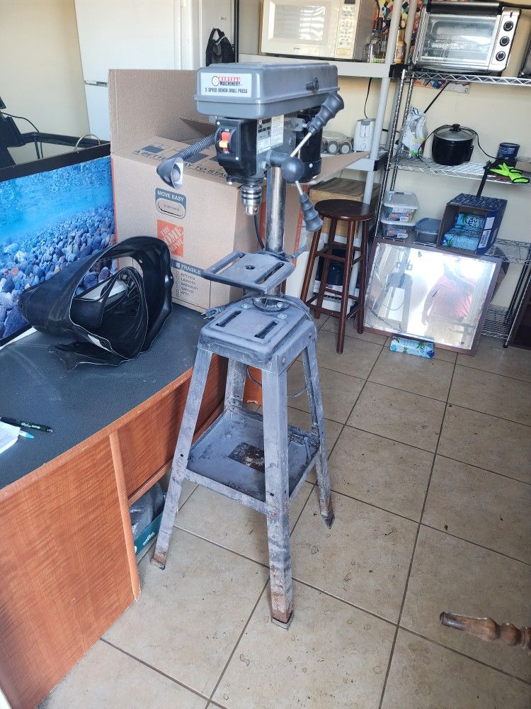 Drill Press With Bench