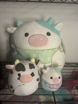 cow squishmallow bundle