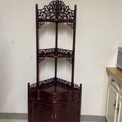 Vintage Rosewood Corner Cabinet In New Condition 